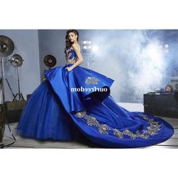vestidos de 15 años royal blue