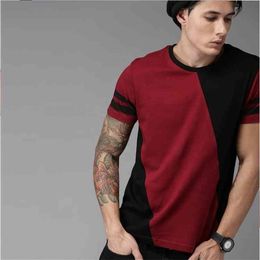 HTOOHTOOH Men V-Neck Baggy Middle East Pure Short Sleeve Cloaks T-Shirt HTOOHTOOH Men V-Neck Baggy Middle East Pure Short Sleeve Cloaks T-Shirt