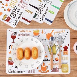 1pc estilo nórdico PVC Placemats a prueba de aceite Bloque de tablas occidentales Vajilla 1pc estilo nórdico PVC Placemats a prueba de aceite Bloque de tablas occidentales Vajilla