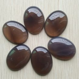 Wholesale 6pcslot good quality natural grey onyx Oval CAB CABOCHON 30x40mm charms beads for Diy jewelry making free shipping