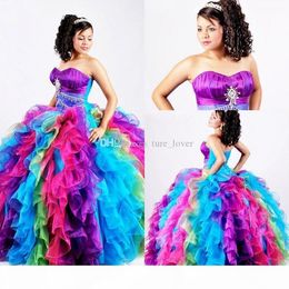 rainbow junior dresses