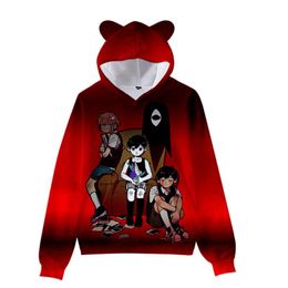 3d comic print cosplay costume loose fit black drawstring moletom com capuz