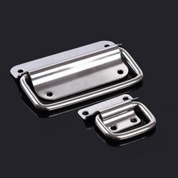 304 Stainless Steel Handle Spring Folding Handle Toolbox Activity Wooden Ring Handle 304 Stainless Steel Handle Spring Folding Handle Toolbox Activity Wooden Ring Handle