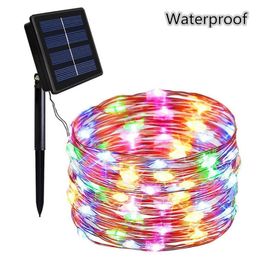 100 LED Lámparas solares 2 Modos 12M Solar Sark Light Garlands Light Impermeable 100 LED Lámparas solares 2 Modos 12M Solar Sark Light Garlands Light Impermeable