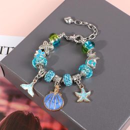 Pulsera De Encanto De Estrella De Mar Plateada Annapaer Para Pulsera De Encanto De Estrella De Mar Plateada Annapaer Para