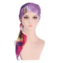 Floral Impreso Cabeza Bufanda Chemo Cap Sombrero Los Pacie Floral Impreso Cabeza Bufanda Chemo Cap Sombrero Los Pacie