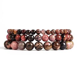 Pulseras De Rodocrosita Natural Estiradas Pulseras De Yoga 8 Pulseras De Rodocrosita Natural Estiradas Pulseras De Yoga 8