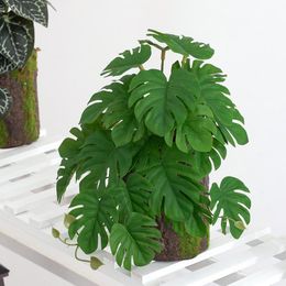 TIENDA EURASIA® Plantas Artificiales Medida 40 x 125 cm Plantas Artificiales Decorativas Planta Artificial Platanera