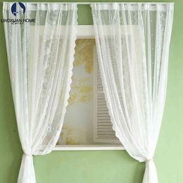 White Voile Net Curtain with Lace Home Window Decorations 360cm x150cm 142"x59" White Voile Net Curtain with Lace Home Window Decorations 360cm x150cm 142"x59"