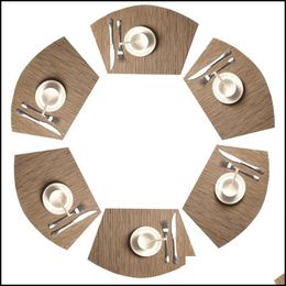 1pc estilo nórdico PVC Placemats a prueba de aceite Bloque de tablas occidentales Vajilla 1pc estilo nórdico PVC Placemats a prueba de aceite Bloque de tablas occidentales Vajilla