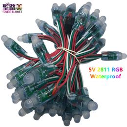 Odlamp 50pcs WS2811 Dream Color Changing RGB Addressable LED Pixel String Light Waterproof 12mm DC12V for Christmas Party Advertising Board Decoration DC12V 50pcs Odlamp 50pcs WS2811 Dream Color Changing RGB Addressable LED Pixel String Light Waterproof 12mm DC12V for Christmas Party Advertising Board Decoration DC12V 50pcs
