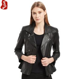 shoulder pad leather jacket