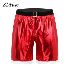 zdhoor Mens Christmas Santa Claus Costume Boxer Shorts Suspender Jumpsuit Bodysuit Leotard Underwear