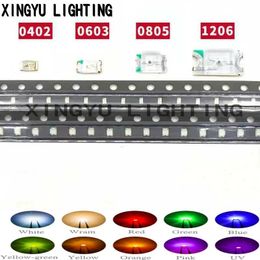 100pcs rot blau gelb gruen weiss 0603 SMD SMT LED Licht emittierende Diode G1H4 100pcs rot blau gelb gruen weiss 0603 SMD SMT LED Licht emittierende Diode G1H4