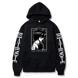 Reagan Mens Death Note Long Sleeve Hooded Sweat Shirt Pullover Reagan Mens Death Note Long Sleeve Hooded Sweat Shirt Pullover