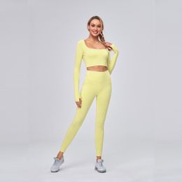 yellow gym clothes