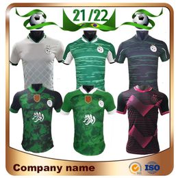 Fans Jogador Versão 2021 África Copa Argélia # 7 Mahrez Jersey 21/22 Edição Especial Feghouli Brahimi Belaili BounceJah Maillots de Camisa de Futebol Afal Uniforme venda por atacado