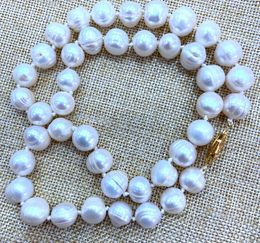 18 Inches South Sea Baroque White Pearls Necklace 25-30mm High Quality