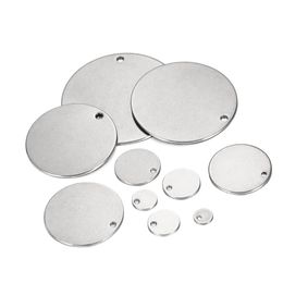 Wholesale 10-1000PCS Stainless Steel Round Blank Stamping Tags Pendants 20mm Dia Wholesale 10-1000PCS Stainless Steel Round Blank Stamping Tags Pendants 20mm Dia
