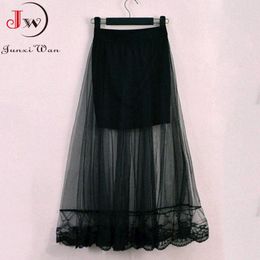 jupe blanche transparente