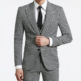 black and white check jacket mens