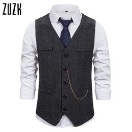 Chaleco Hombre Versátil Casual Gentleman Color Sólido Chaleco Hombre Versátil Casual Gentleman Color Sólido