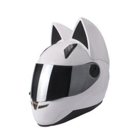 casco moto negro y rosa