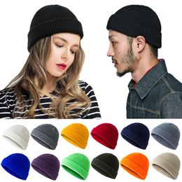 Retro color punteado sombrero tejer lana sombrero marea calle parejas skullies 