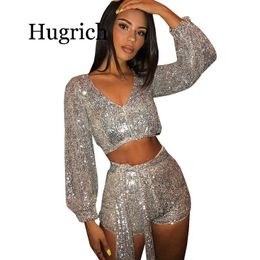 silver sequin 2 piece set