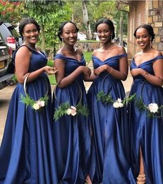 blue maid of honor dress