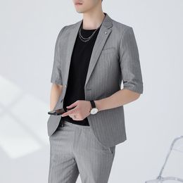 half blazer suit