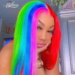 rainbow lace frontal