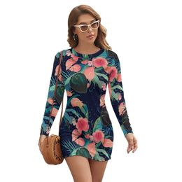 Wholesale Flower Pattern Long One Piece Dresses Buy Cheap In Bulk From China Suppliers With Coupon Dhgate Com
