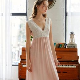Buy Long Pink Lace Nightgown Online Shopping at DHgate.com