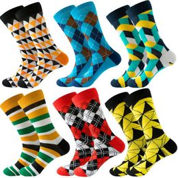 5 Paires Fashion Homme Chaussettes Lot Coton Chaud Coloré Diamant Robe Décontractée Chaussettes 5 Paires Fashion Homme Chaussettes Lot Coton Chaud Coloré Diamant Robe Décontractée Chaussettes