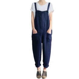 Mono De Lino Espa Mono Con Bolsillo Con Botones Para Mujer Mono De Lino Espa Mono Con Bolsillo Con Botones Para Mujer