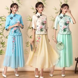 Chal Vintage Bordado Floral Para Mujer Cheongsam Fak Chal Vintage Bordado Floral Para Mujer Cheongsam Fak