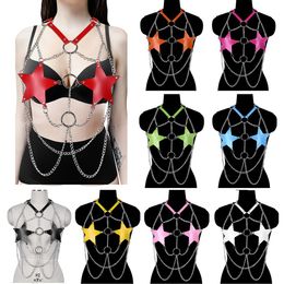 Details about Body Harness Punk Gothic Stripper Bondage Harajuku Belt Cup Less Bra Cage Choker Details about Body Harness Punk Gothic Stripper Bondage Harajuku Belt Cup Less Bra Cage Choker
