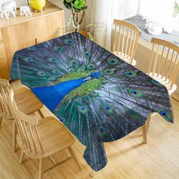 Charming Peacock 3D Tablecloth Table cover Cloth Rectangle Wedding Party Banquet Charming Peacock 3D Tablecloth Table cover Cloth Rectangle Wedding Party Banquet