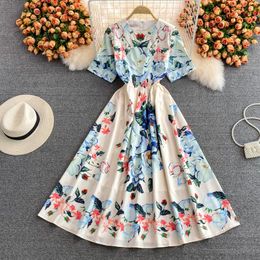 floral chiffon dress