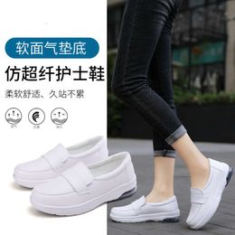 Zapatos De Enfermería De Cuero Blanco De Las Mujeres Oferta Online |  DHgate.com