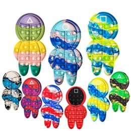 Squid Gioco 2021 Calendario dell/'Avvento per bambini Halloween Natale Fidget Calendario dell/'Avvento Pop Fidget Toy Confezione regalo per ragazzi e ragazze
