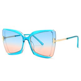 Mariposa elegante gafas de sol personalidad de la marcamujer 