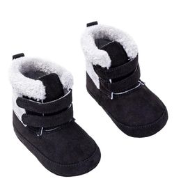 Botas para bebés infantiles Baby Plus Velvet Sole Lace-Up Botas para bebés infantiles Baby Plus Velvet Sole Lace-Up