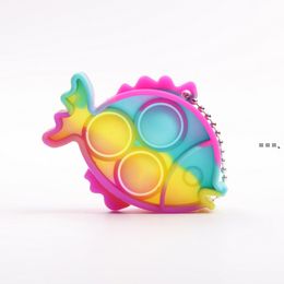 Dedo de la burbuja Squeeze Toy Juguetes Llavero circular burbuja sensorial de la persona agitada Juguetes Dedo de la burbuja Squeeze Toy Juguetes Llavero circular burbuja sensorial de la persona agitada Juguetes