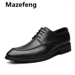 Elegdy Mens Shoes Casual Matte PU Leather Loafers Lace Up Breathable Pointed Toe s Shoes 