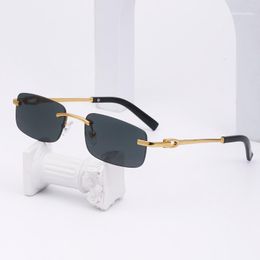 Sconto Occhiali Da Sole Senza Cornice Rettangolare 2021 in vendita su  it.dhgate.com