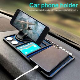 Coche Dashboard antideslizante de goma Mat Pad Soporte para Teléfono Móvil Soporte De Montaje GPS vkd