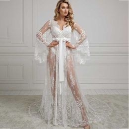 lace wedding jacket with train