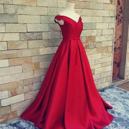 simple red gown design